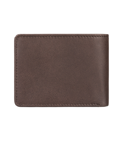 QUIKSILVER MACK 2 LEATHER WALLET - CHOCOLATE BROWN - - QUIKSILVER W23