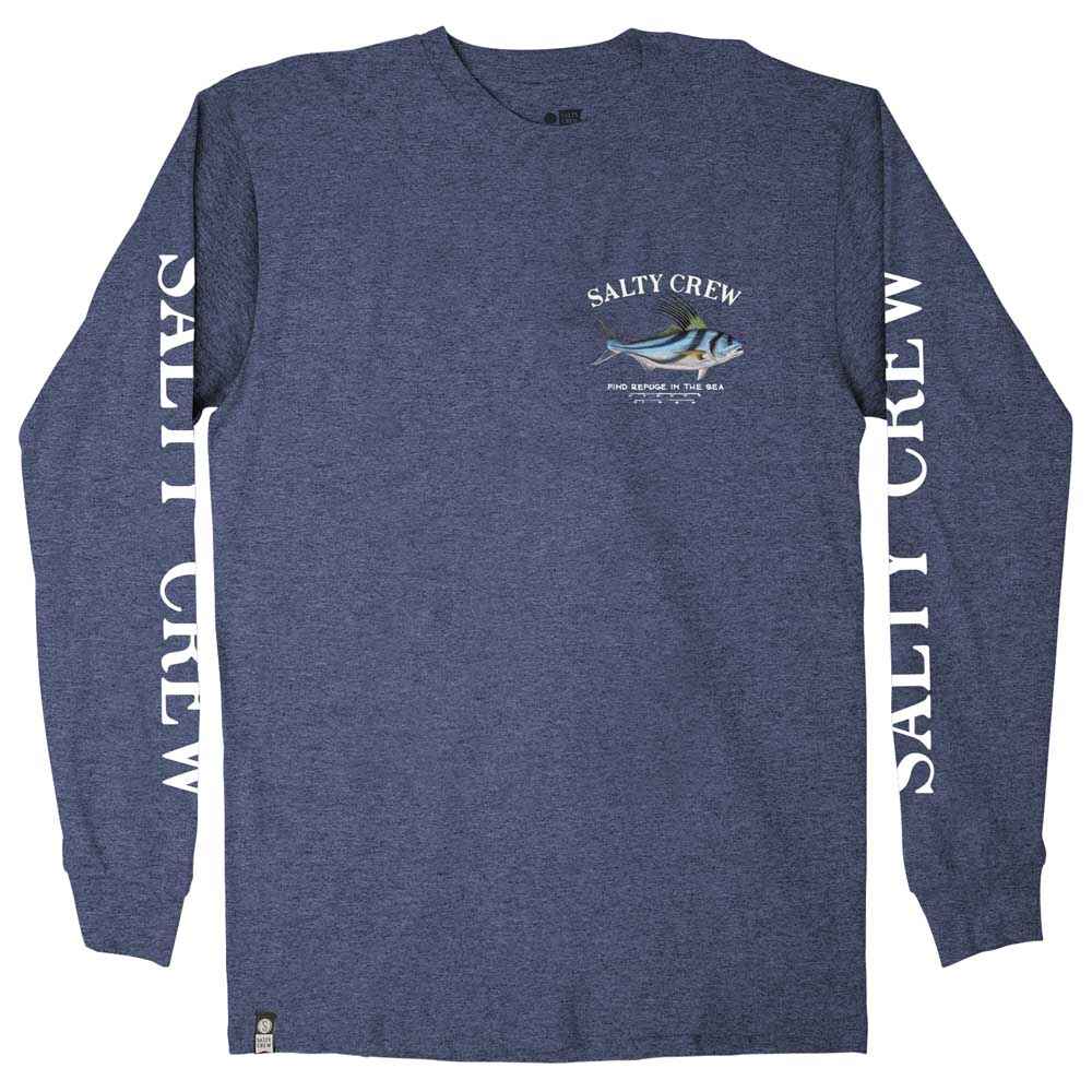 SALTY CREW ROOSTER PREMIUM L/S TEE - NAVY HEATHER - Mens-Tops ...