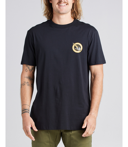 MAD HUEYS CAPTAIN COOKED TEE - BLACK