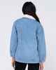 RUSTY LADIES DEMIN TRUCKER JACKET - BLUE LAGOON