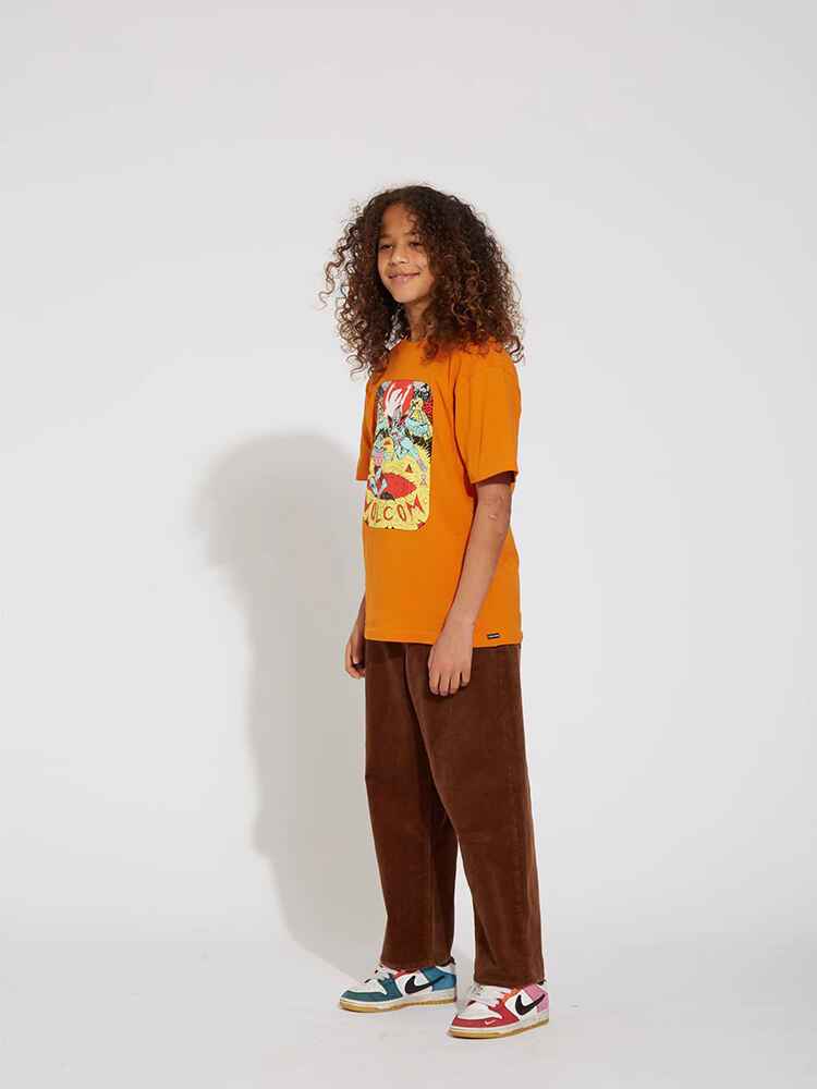 VOLCOM BOYS OUTER SPACED EW CORD PANT - BROWN - Youth -Boys Pants