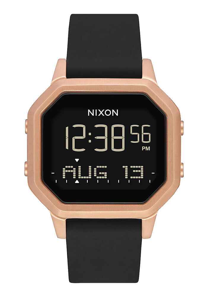 Nixon black and rose gold online watch