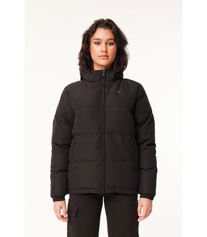 HUFFER LADIES CLASSIC DOWN PUFFER JACKET - BLACK - Womens-Top ...