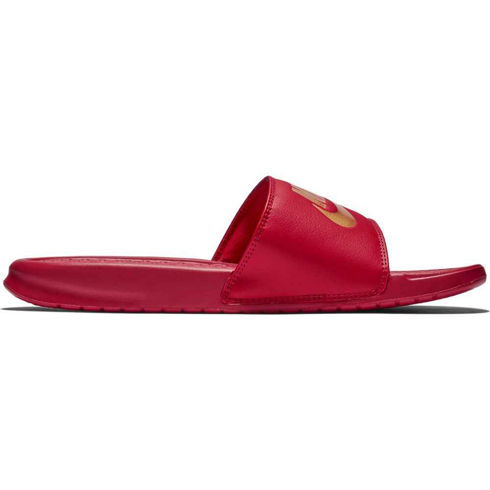 NIKE SB BENASSI SLIDE RED GOLD Footwear Slides Sequence Surf