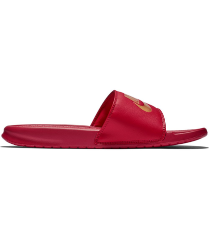 nike benassi slides red