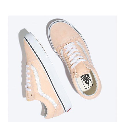 VANS OLD SKOOL SHOE BLEACHED APRICOT TRUE WHITE Footwear Shoes Sequence Surf Shop VANS S18