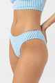 RHYTHM SUNBATHER STRIPE HOLIDAY BIKINI PANT - OCEAN