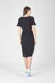 HUFFER LADIES MARIA WRAP DRESS - BLACK