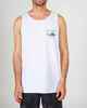 SALTY CREW MENS ROOSTER TANK - WHITE