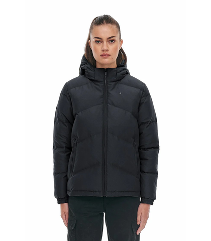 HUFFER LADIES CLASSIC DOWN PUFFER JACKET - BLACK 