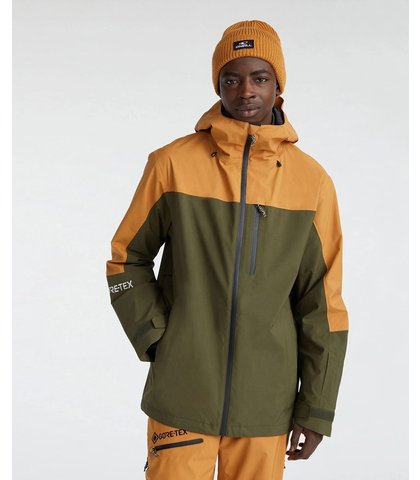 O'NEILL MENS GTX PYSCHO SNOW JACKET - RICH CARAMEL