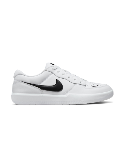 NIKE SB FORCE 58 PREMIUM LEATHER SHOE - WHITE / BLACK