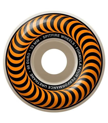 SPITFIRE WHEELS - F4 101 53MM CLASSIC - ORANGE