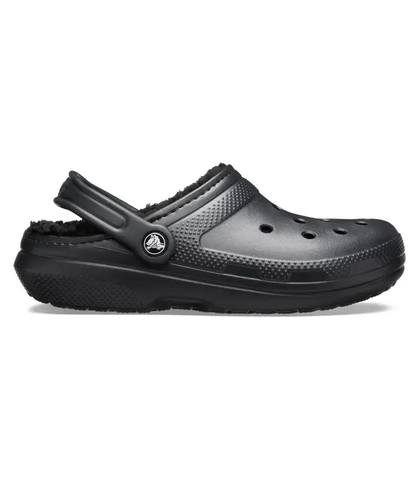 CROCS CLASSIC LINED CLOG - BLACK / BLACK