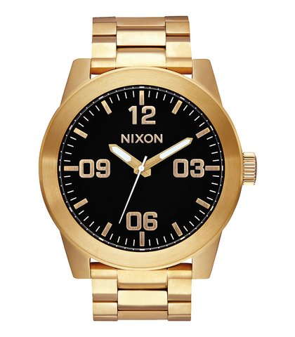 NIXON CORPORAL SS WATCH - ALL GOLD / BLACK