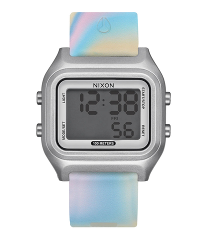 NIXON RIPPER WATCH - SILVER / PASTEL SWIRL