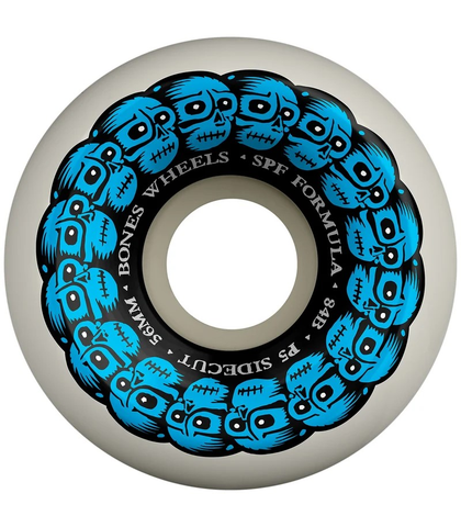 BONES WHEELS - SPF CIRCLE SKULLS P5 SIDECUT 84B 56MM