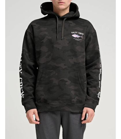 SALTY CREW MENS BIG BLUE FLEECE - BLACK CAMO