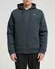 SALTY CREW MENS ANCHOR QUILTED ZIP FLEECE - COAL/BLACK