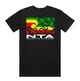 NGARU TOA RASTA FLAG TEE - BLACK