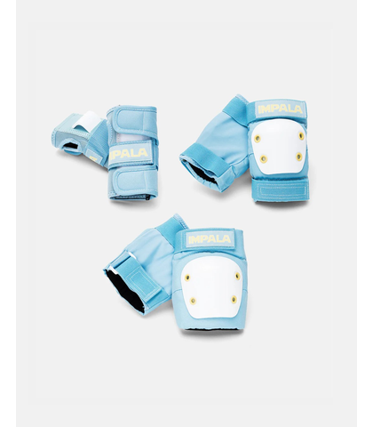 IMPALA PROTECTIVE PADS SET YOUTH - SKY BLUE YELLOW