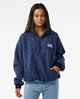 RIPCURL LADIES RE-ISSUE LOCALS 1/4 ZIP FLEECE - BLUE