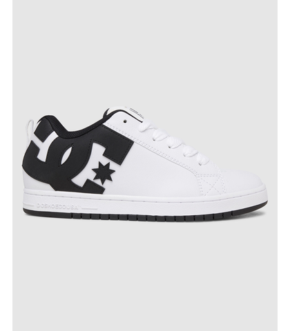 DC COURT GRAFFIK SHOE - WHITE / BLACK / BLACK