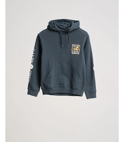 SALTY CREW BOYS INK SLINGER HOODY - COAL