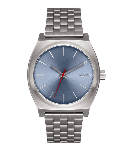 NIXON TIME TELLER WATCH - LIGHT GUNMETAL / DUSTY BLUE