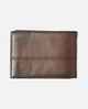 RIPCURL MENS CORPAWATU ICON PU WALLET - BLACK / TAN