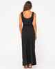 RUSTY LADIES VITA SHEER KNIT MAXI DRESS - BLACK