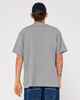 RUSTY MENS COACH CARTER HEAVY WEIGHT S/S TEE - GREY MARLE