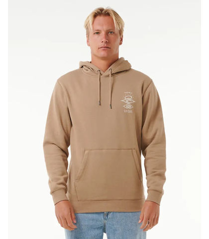 RIPCURL MENS SEARCH ICON HOODY - SAND DUNE