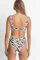 RHYTHM LADIES SUNDANCE FLORAL SQUARE NECK 1 PIECE SWIMSUIT - NATURAL