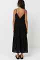 RHYTHM LADIES CLASSIC TIRERED MIDI DRESS - BLACK