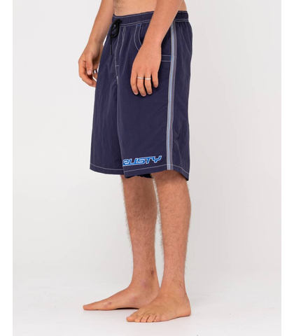 RUSTY MENS FLIP DADDY BOARDSHORT - NAVY BLUE