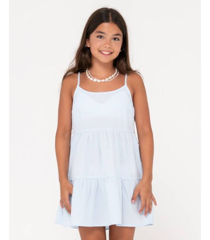 RUSTY GIRLS SWEET WATER SLIP DRESS - MIST BLUE