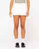 RUSTY LADIES PENNY KICK FLARE DENIM SHORT - WHITE