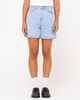 RUSTY LADIES CYPRUS HIGH DENIM SHORT - SKY BLUE HEATHER