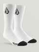 VOLCOM FULL STONE SOCK 3 PACK - WHITE SIZE 9-12