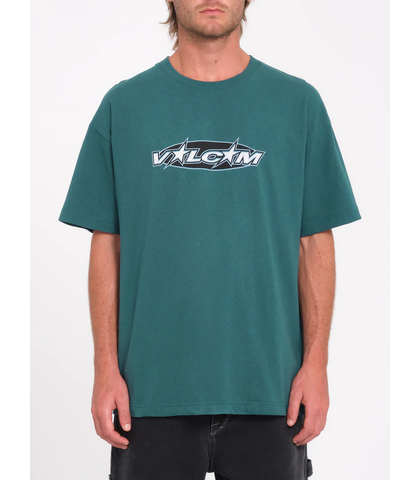 VOLCOM MENS OVSTONE L/S TEE - EVERGREEN