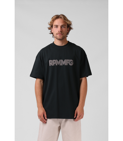 RPM MENS OLD SKOOL OVERSIZE TEE - CARBON