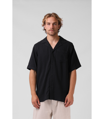 RPM MENS BALLER S/S DRESS SHIRT - CARBON