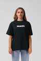 RPM LADIES OLD SKOOL OVERSIZE TEE - CARBON