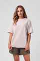 RPM LADIES OVERSIZE SANDED TEE - LIGHT DUSTY PINK