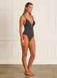 HEAVEN FAITH D CUP ONE PIECE SWIMSUIT - BLACK