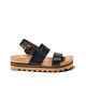 REEF LADIES VISTA HI BUCKLE SANDAL - BLACK / TAN