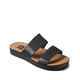 REEF LADIES WATER VISTA SLIDE - BLACK / TAN