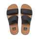 REEF LADIES WATER VISTA SLIDE - BLACK / TAN