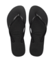 HAVAIANA'S SLIM BASIC BLACK JANDAL